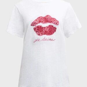 NWT Cinq à Sept Women's Kisses Tee Valentines small $185.00
